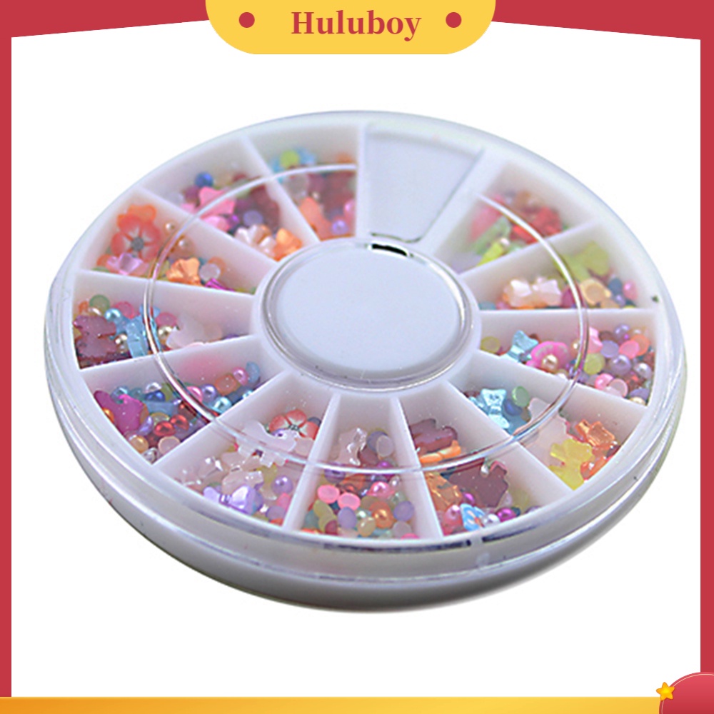 {In Stock} 500 Pcs Campuran Datar Kembali Bulat Mutiara Imitasi Manik Busur DIY Nail Art Tip Dekorasi