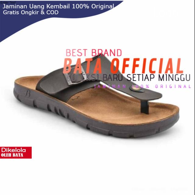 Bata Sandal Gunung Pria Energyzer Black - Bata sandal pria energyzer brown 873-4077