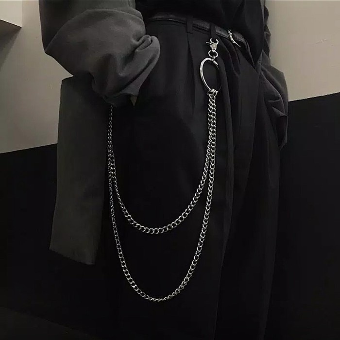 Terlaris Chains Rantai Celana 2 Layar Ring Style Korea Aksesoris Celana