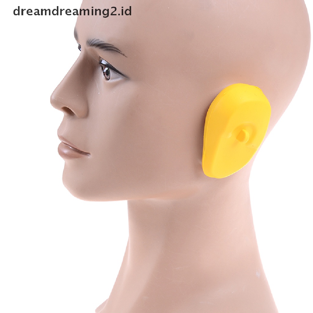 (hot) 2pcs Reusable silicone ear cover Rambut salon Pewarna Warna Perisai Pelindung Penutup Telinga//