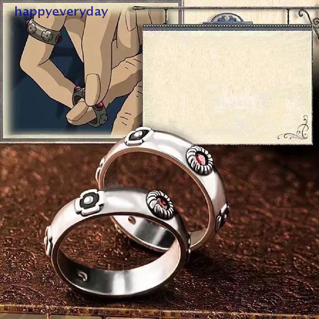 [happy] Howl's Moving Castle Ring Hauru Sophie Cincin Fashion Cosplay Props Birtyday [ID]