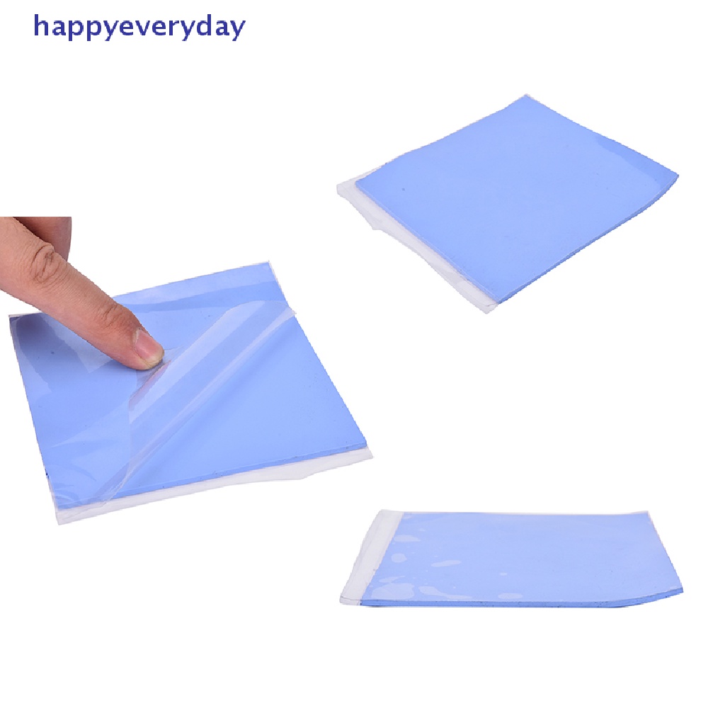 [happy] Biru GPU CPU Heatsink Pendingin Thermal Conductive Silicone Pad 100mmx100mmx2mm [ID]