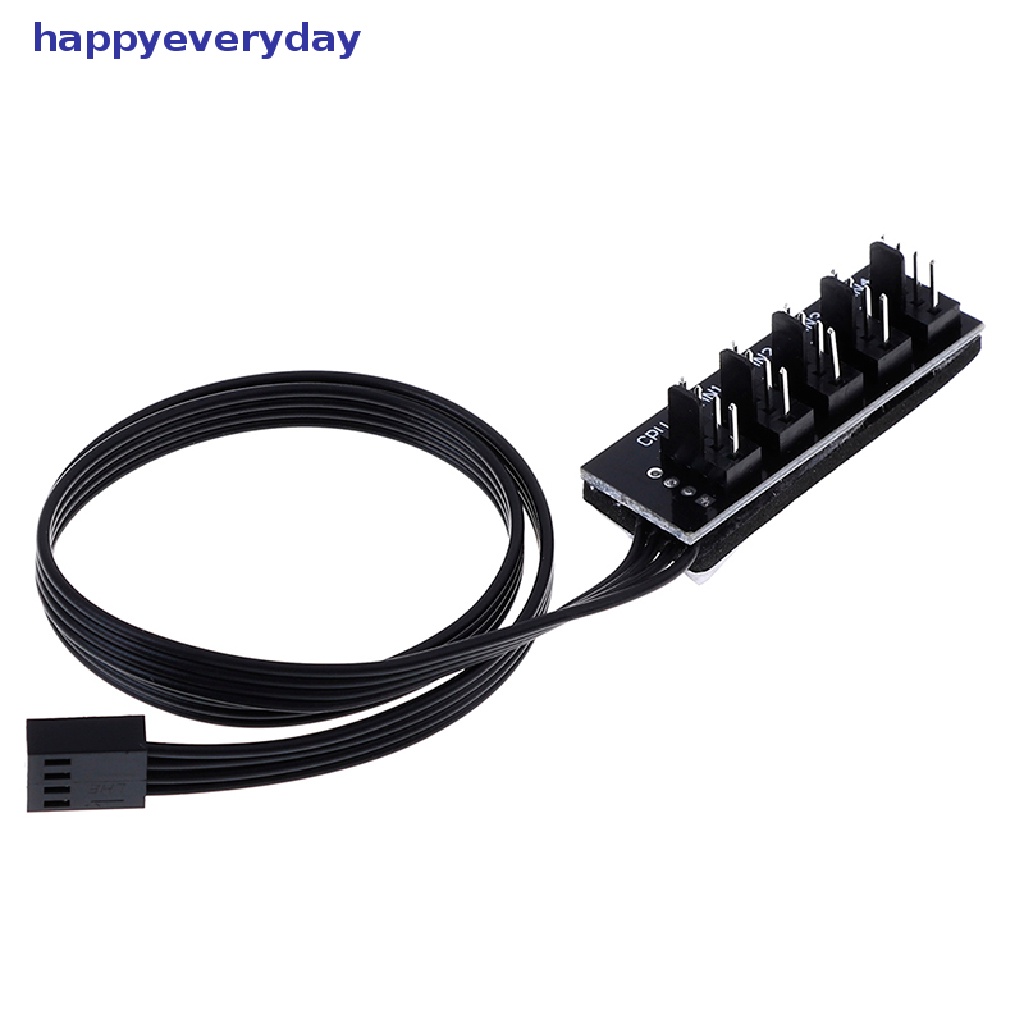 [happy] 40cm 1sampai5 4-Pin molex TX4 PWM CPU cooling fan splitter adapter Kabel Listrik [ID]