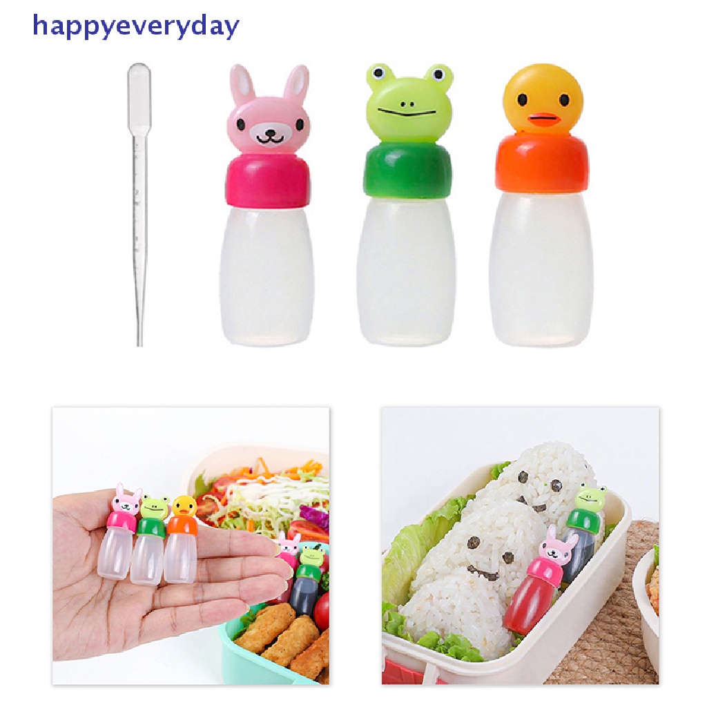 [happy] 1per3/4pcs Botol Bumbu Mini Kecap Salad Wadah Saos Sauce Bottle [ID]