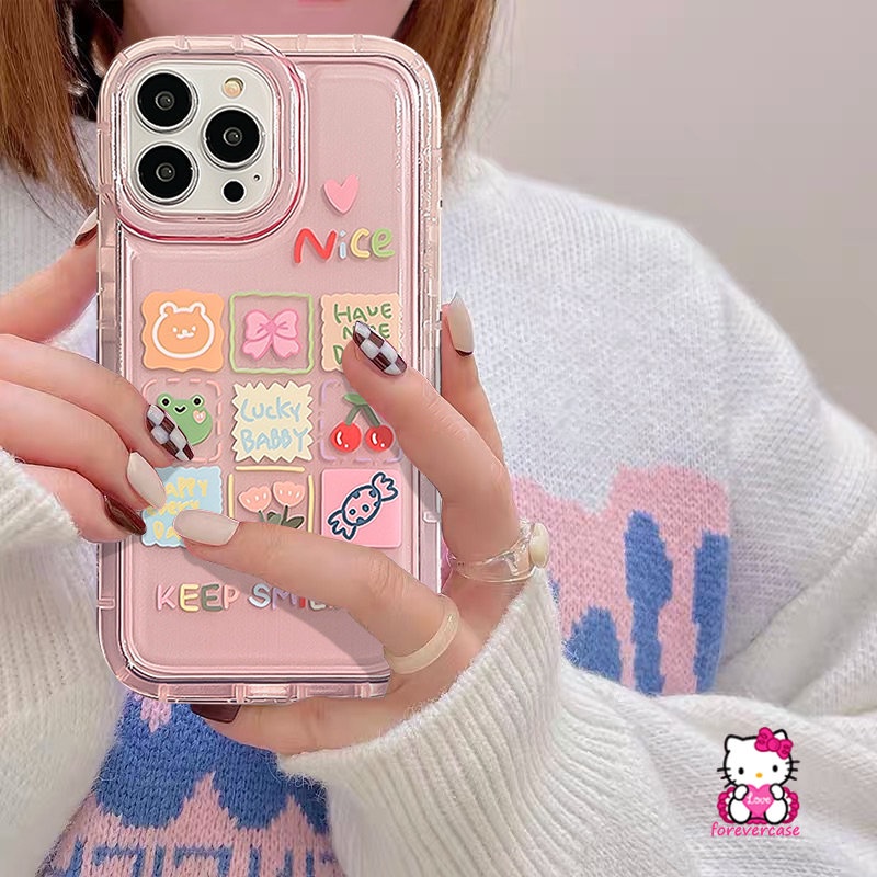 Airbag Soft Case Realme C33 C11 2020 C25Y C15 C1 C2 C25s C11 2021 C25 C21Y C20 C55 C30 C30S 7i C17 C35 6i 5i 5s C12 C3 C20A Kawaii Kartun Hewan Lucu Beruang Kecil Sarung Kodok