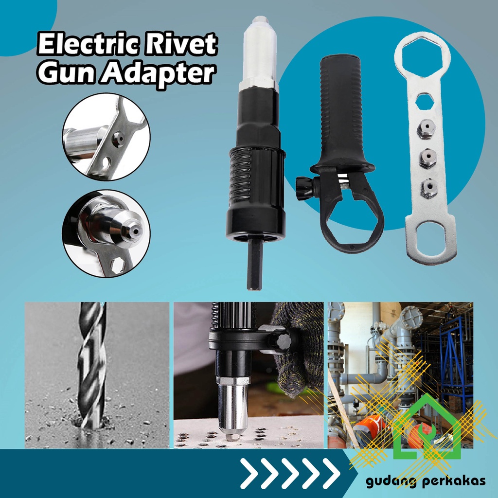 Adapter Paku Rivet Riveting Gun Adapter Besi