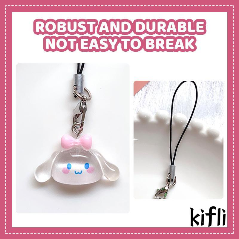 [KD] Transparan Glitter Telepon Liontin Pochacco Cinnamoroll Lucu USB Flash Disk Bag Pendant Lanyard