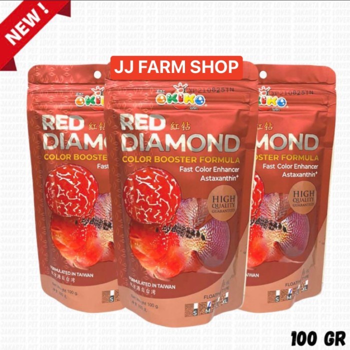 pelet OKIKO RED DIAMOND merah