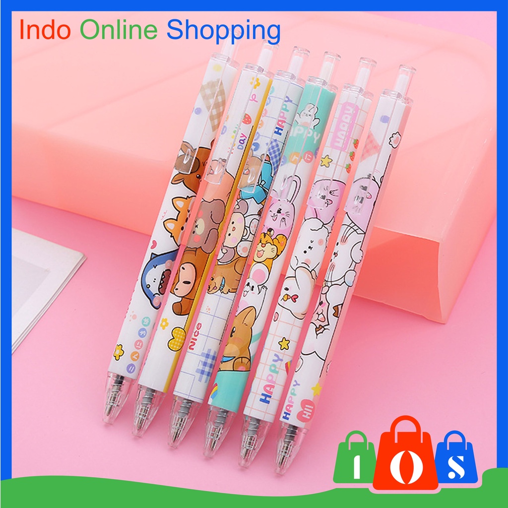 

IOS 662 Pulpen Pelajar Dan Kantor Pena Lucu Cute Bunny Press Gel Pen Pulpen Gel Motif Kelinci Import COD