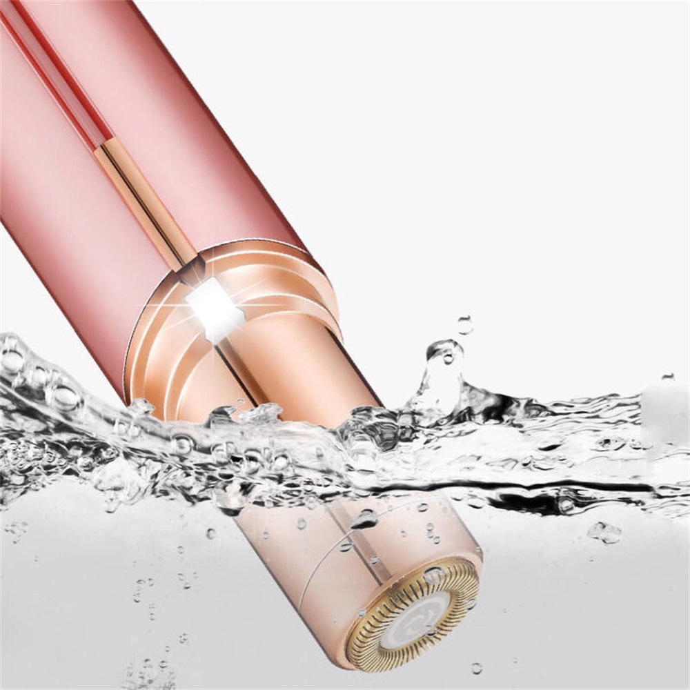 Penghilang Bulu Elektrik Portabel Untuk Wanita Lipstik Berbentuk Pemangkas Rambut Alat Penghilang Bulu Wajah