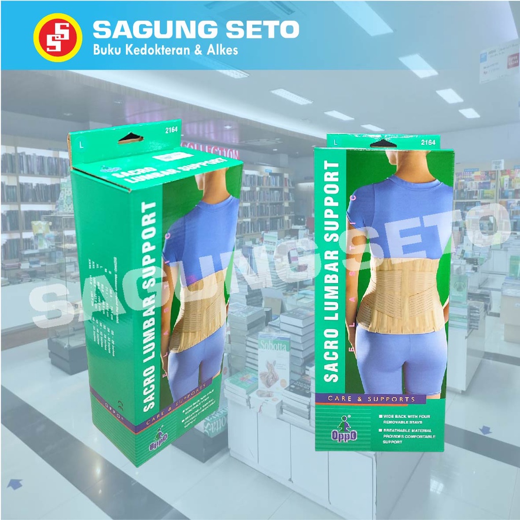 2164-L SACRO LUMBAR SUPPORT 8 STAYS ELASTIC OPPO (UKURAN L)