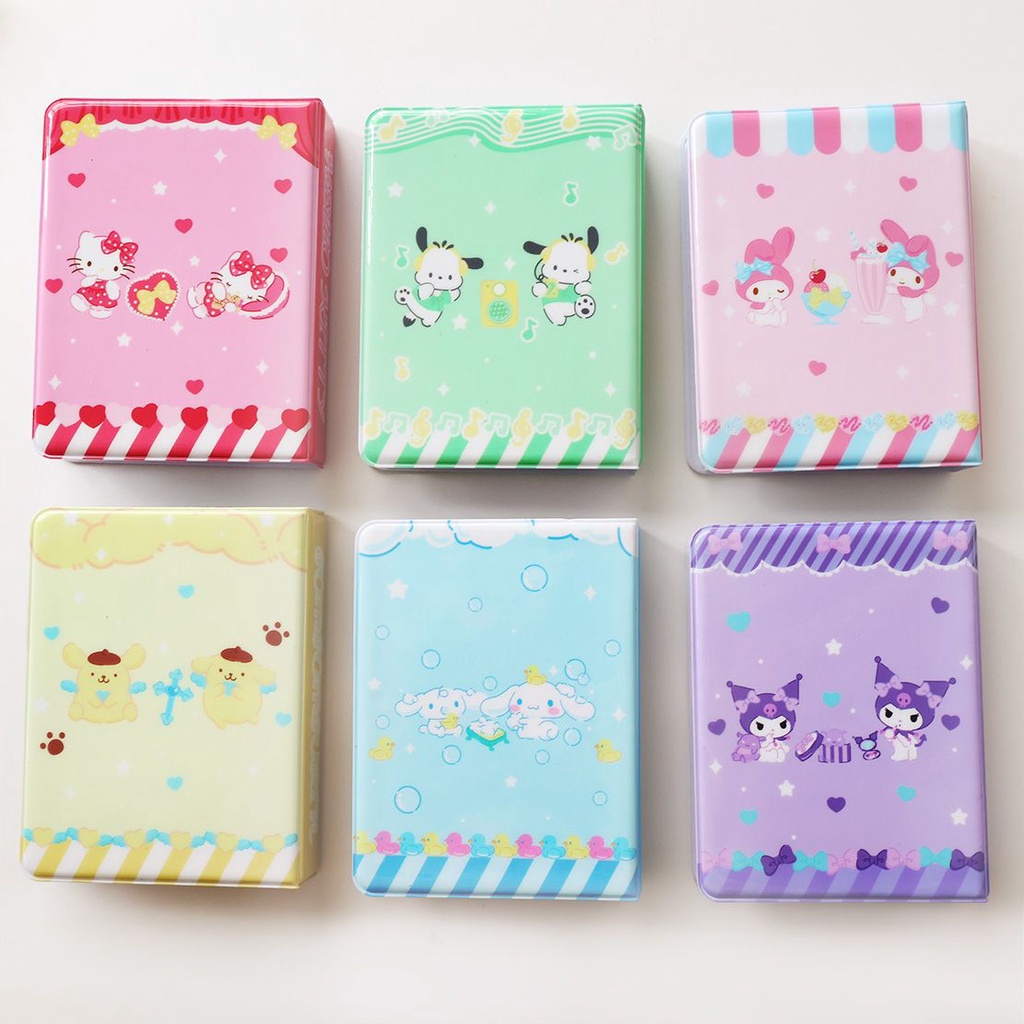 Galicici Sanrio Two Palace Grid Photo Album/Album Penyimpanan Foto Tiga Inch/Album Kartu Chasing Bintang Anjing Kulomipacha Lucu