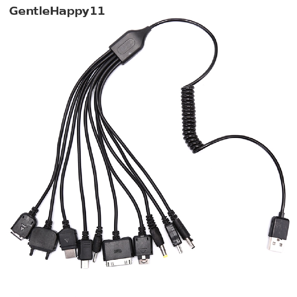 Gentlehappy Universal 10in1 Multi Fungsi Hp Game USB Charging Kabel Charger id