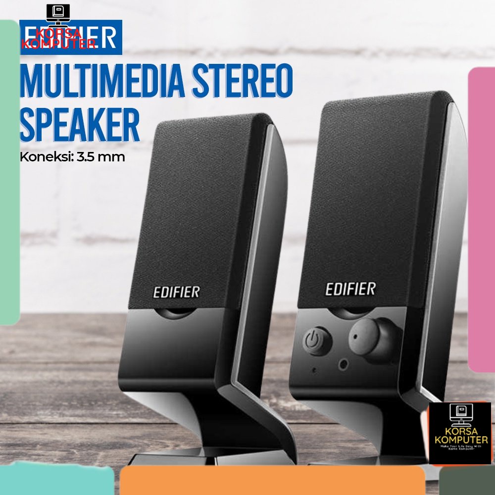 Speaker Komputer PC Speaker Laptop Edifier Multimedia Stereo Speaker Portable Edifier Original - R10
