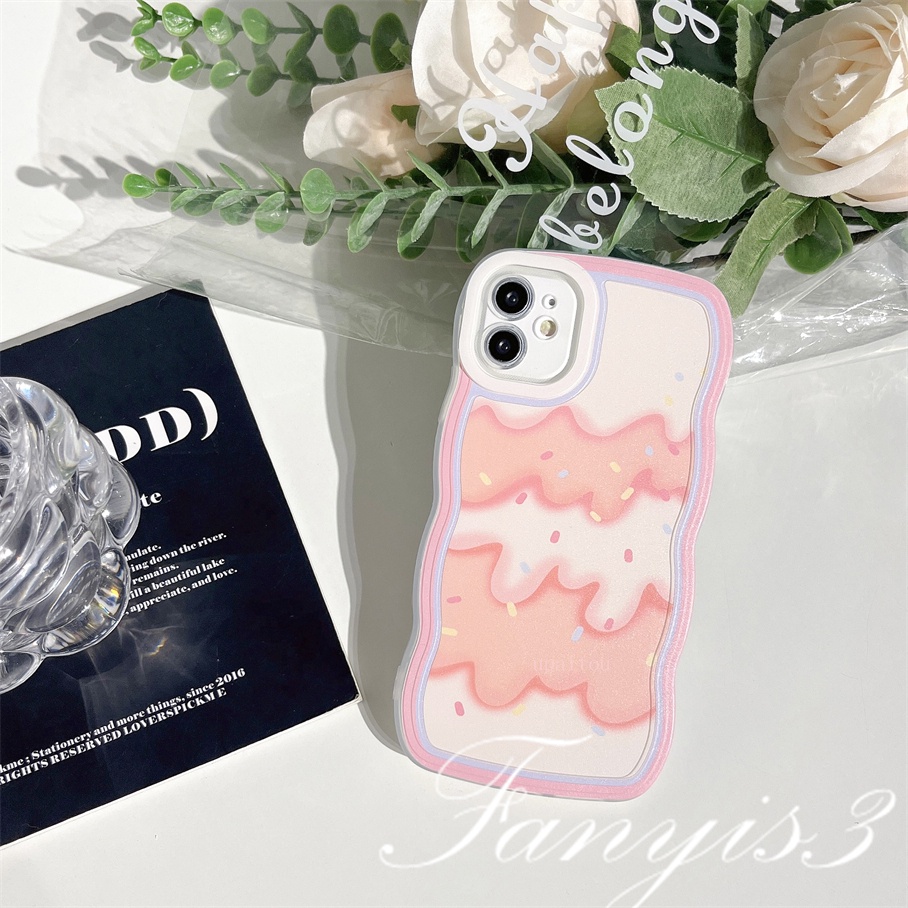 Redmi 12C 10C 10A 10 9 9A 9C 9T Note 11 Pro+ 11s 11 10s 10 9s 9 8 Pro Poco X4Pro X3 Pro X3NFC M4 Mi 11 Lite 10TPro Bingkai Gelombang Leleh Es Krim Phone Case TPU Pelindung Lembut Sarung