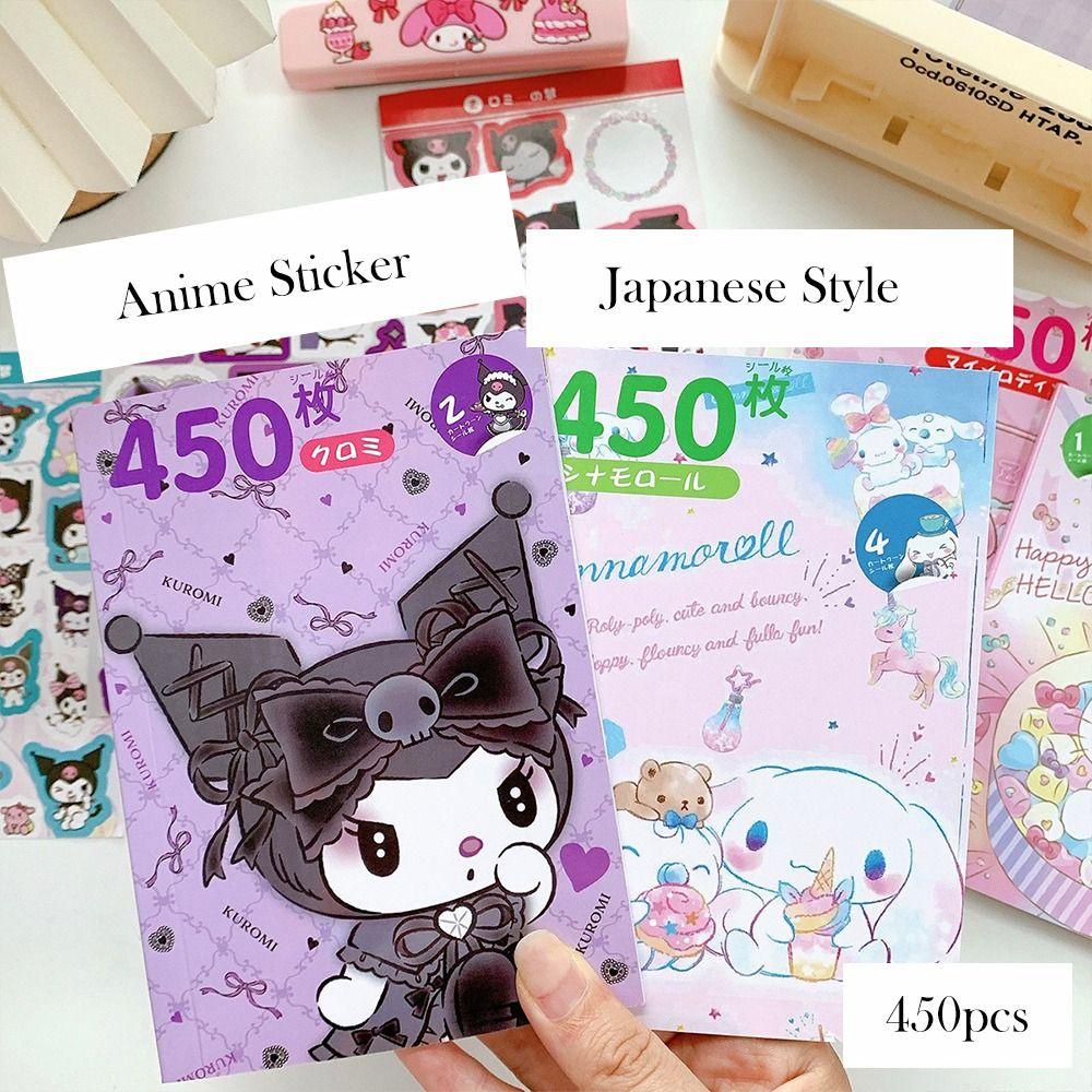 Lanfy Stiker Dekoratif Buku Kartun Jepang Scrapbooking Akun Tangan Kulome Stationery Album Telepon DIY Journal Sticker