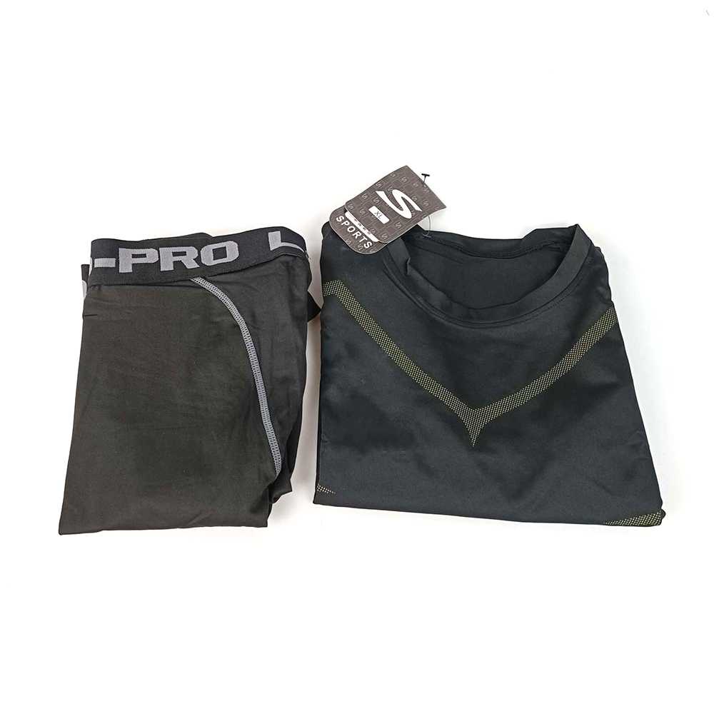 Set Manset Pakaian Olahraga Pria Baju Celana - K002