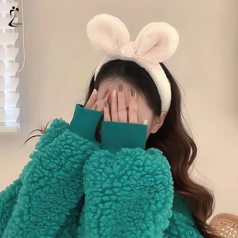 Dasi kupu-kupu Ikat Kepala Cuci Muka Wanita Headband Makeup atau Cuci Motif Imut dan Lucu Model Korea Z