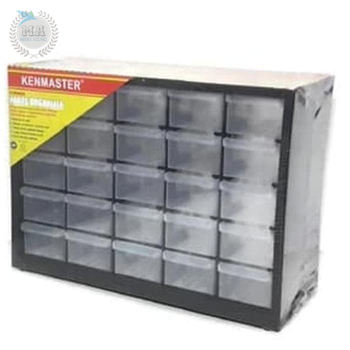 KENMASTER Rak Baut Serbaguna 25 Slot Laci Drawer Part Organizer