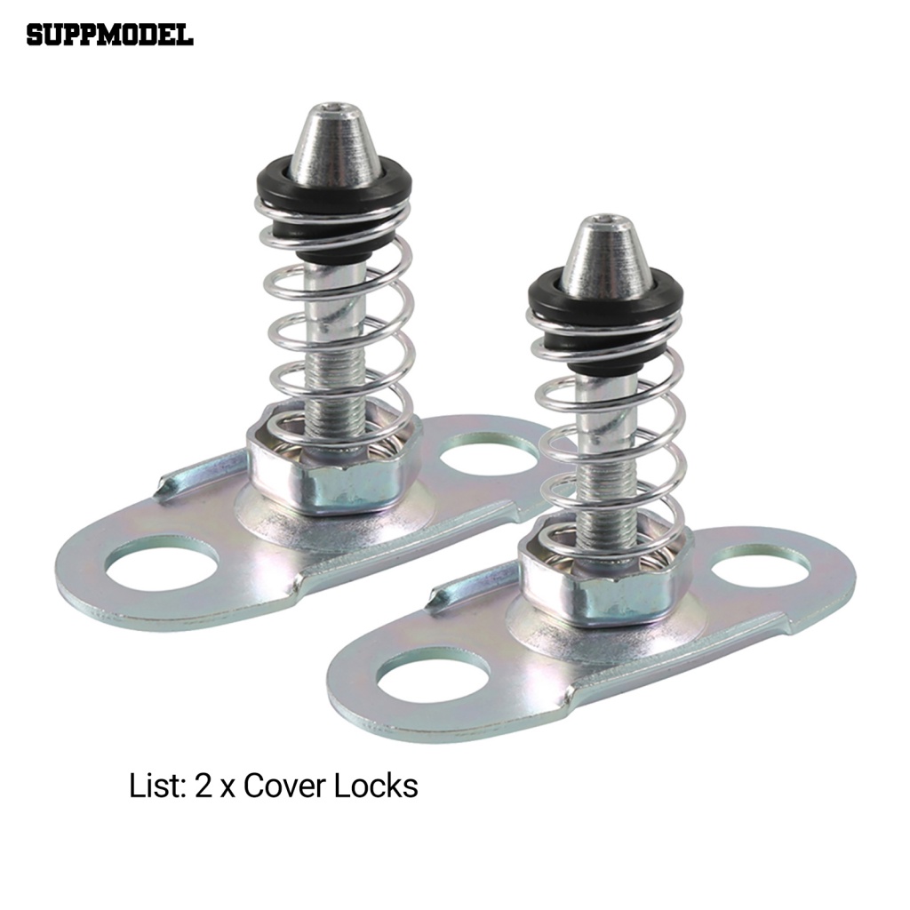 Suppmodel 1pasang Original Perlengkapan Kap Grendel Upper Kiri Kanan Pengganti Kunci Kap Otomotif 51238229807 Tahan Aus Untuk E46 E52