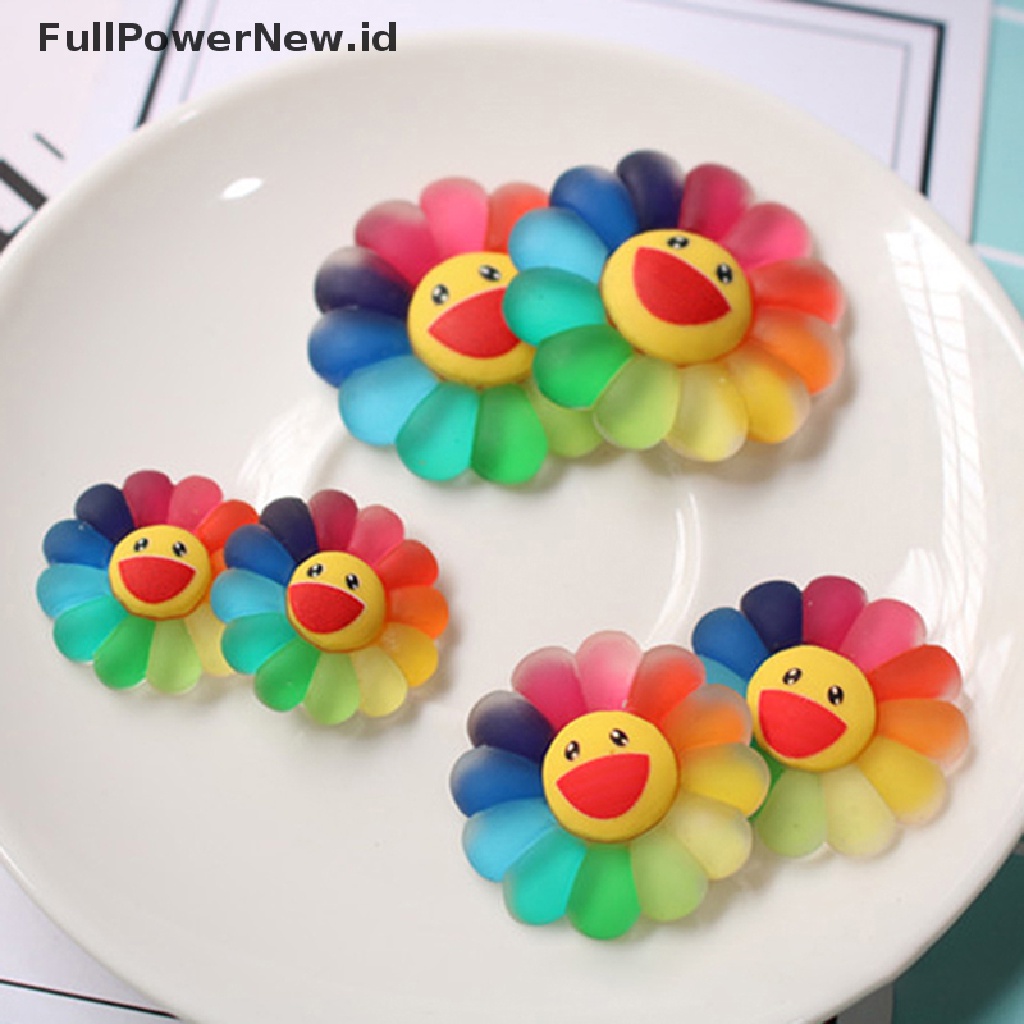 Power Acrylic Sun Flower Dekorasi DIY Kerajinan Anak Jepit Rambut Aksesoris ID