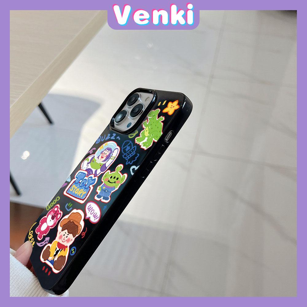 Case for iPhone 11 Soft TPU Glossy Black Candy Case Cute Cartoon Toys Camera Protection Shockproof For iPhone 14 13 12 11 Pro Max 7 8 Plus X XR