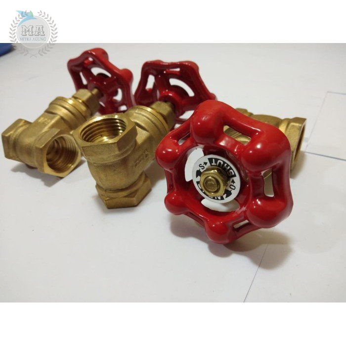 Balvalep / Stop Kran Air Kuningan 1/2 &quot; Model KIZZ / Gate Valve | Keran Air model Putar