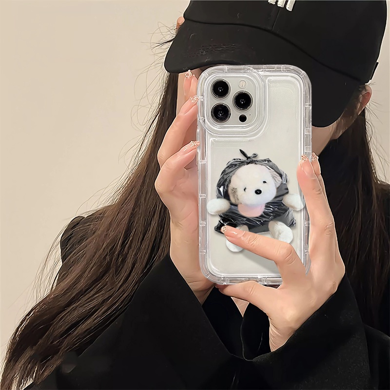 IPHONE Soft Case Lucu Kompatibel Untuk Iphone14 13 11 12 Pro XS Max X Xr7 +8 Plus Casing Ponsel Transparan TPU Silikon Shockproof Cover