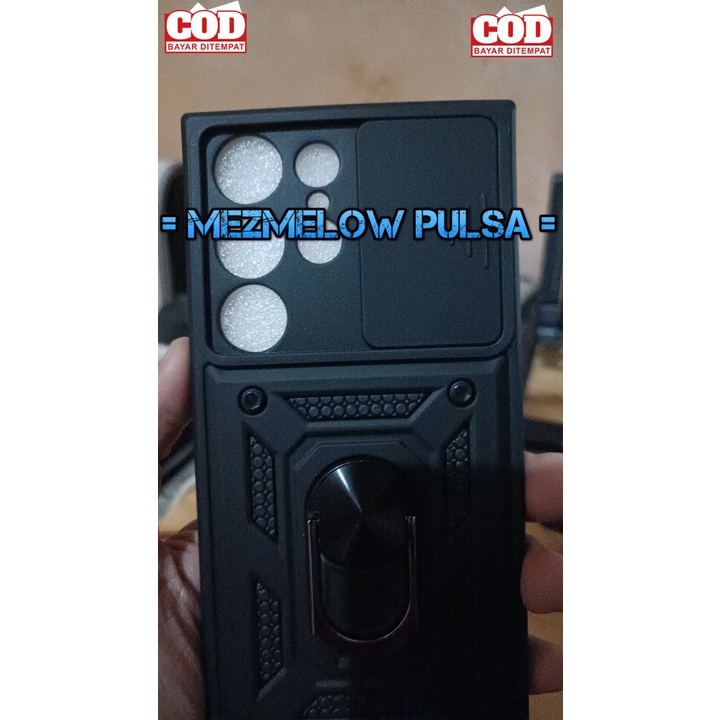 Casing Hard Case Magnet Sliding Pelindung Camera Stand Case Armor Casing SAMSUNG S23 ULTRA - Gambar 2