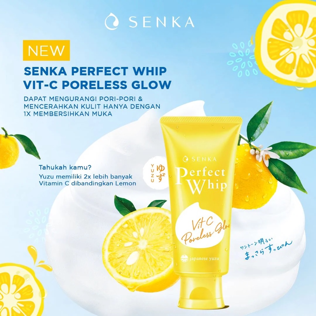 Senka Perfect Whip Vit C Poreles Glow