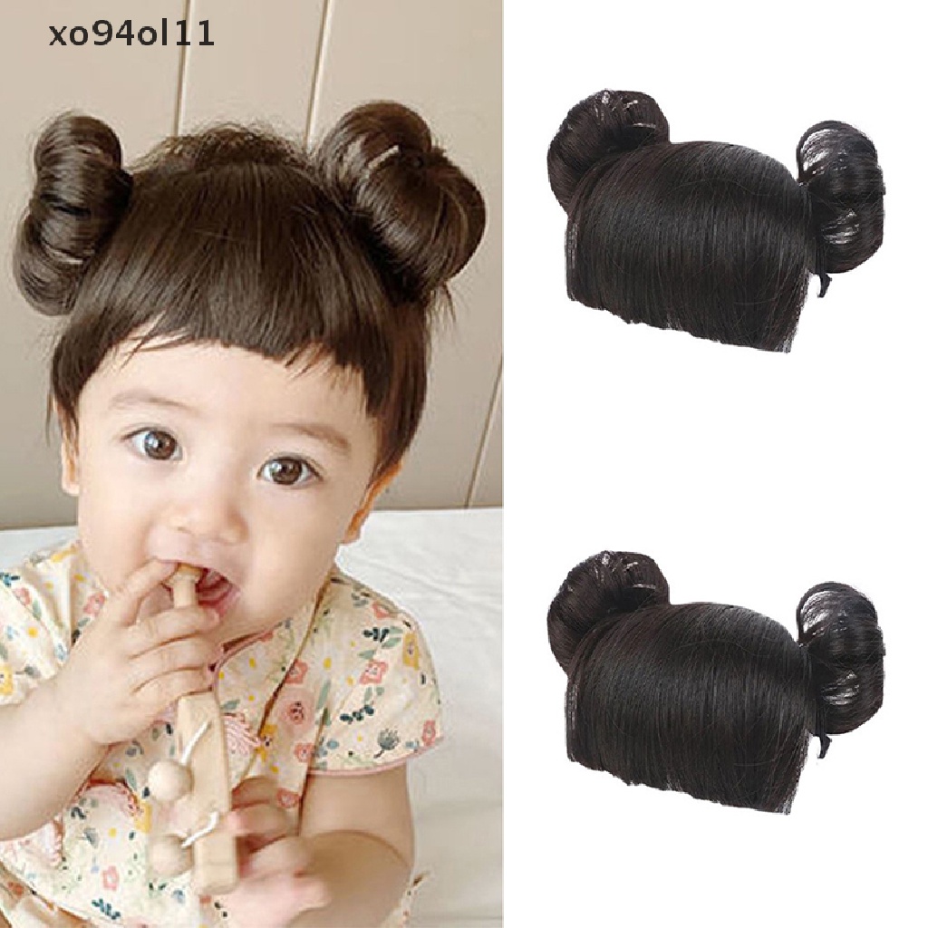 Xo Rambut Palsu Bayi Kepang Hairband wig Untuk Anak Bayi Bando Rambut Bayi Anak Poni Palsu OL