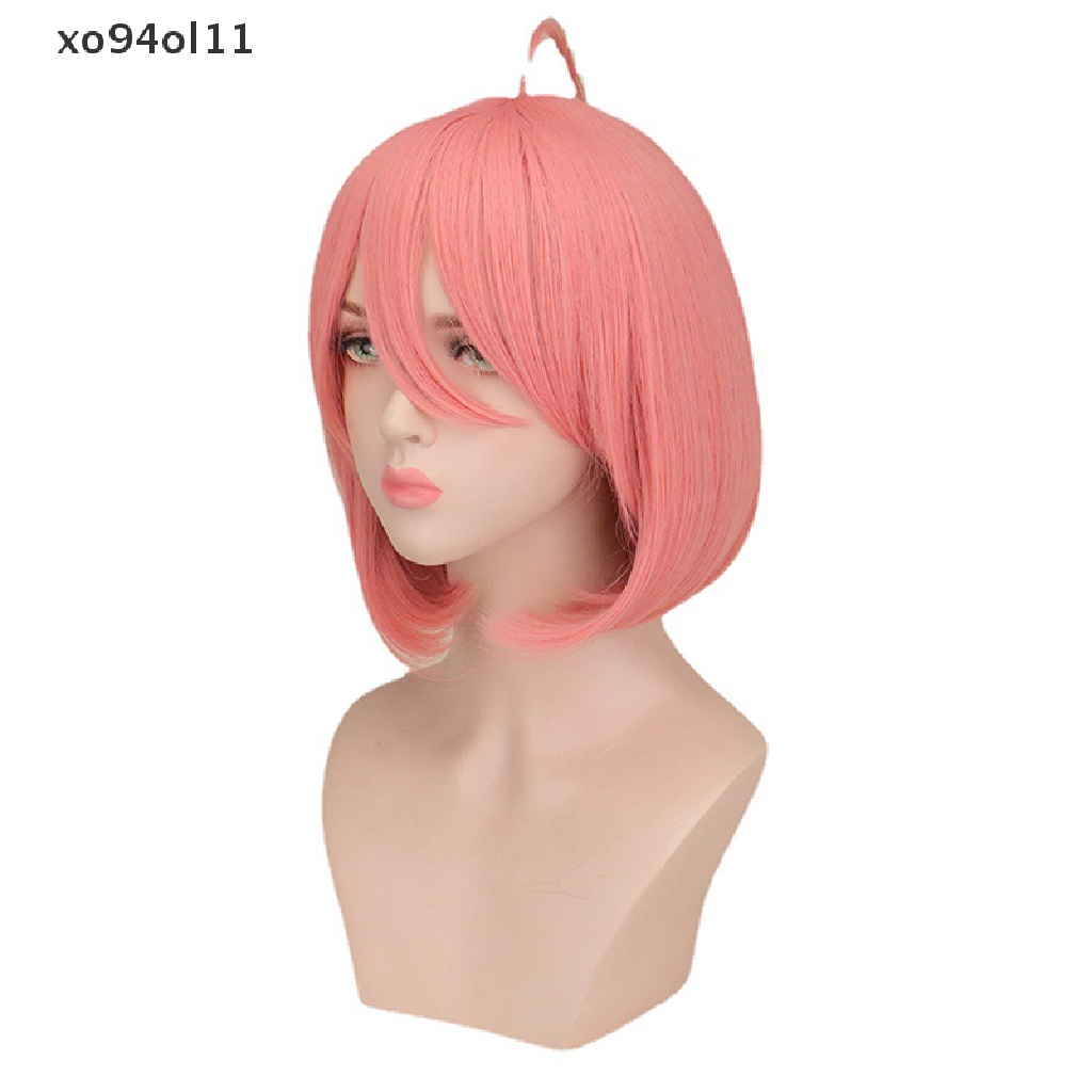 Xo Anime SPY X Keluarga Anya Forger Pendek Pink Cosplay Wig Rambut Pendek Simulasi Kulit Kepala Halloween Pesta Wanita Wig OL