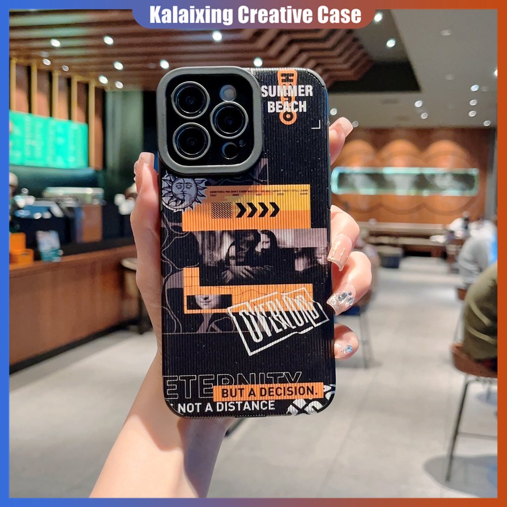 IPHONE Casing Ponsel Bahan Kulit Motif Fragmen Splicing Untuk Iphone14 Pro Max14Plus13 12 Pro Max Xs XR Xs Max7 8 Plus Cover Belakang Lembut