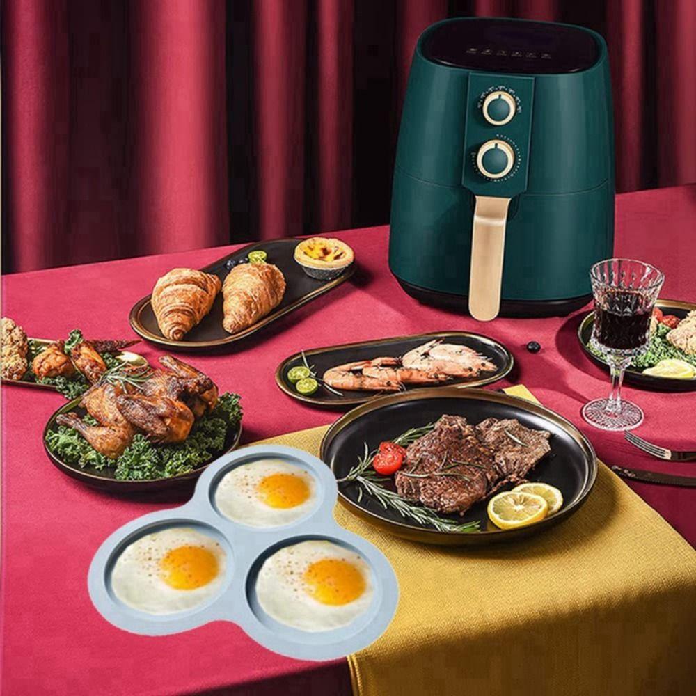 TOP Air Fryer Egg Pan Multifungsi Non Stick Air Fryer Aksesoris Pemanas Baking Pad Cetakan Telur
