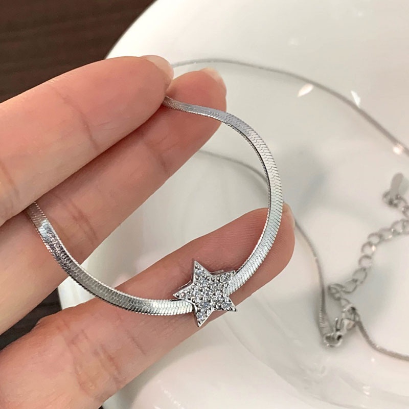 Kalung Geometris Bintang Alloy Korea Wanita