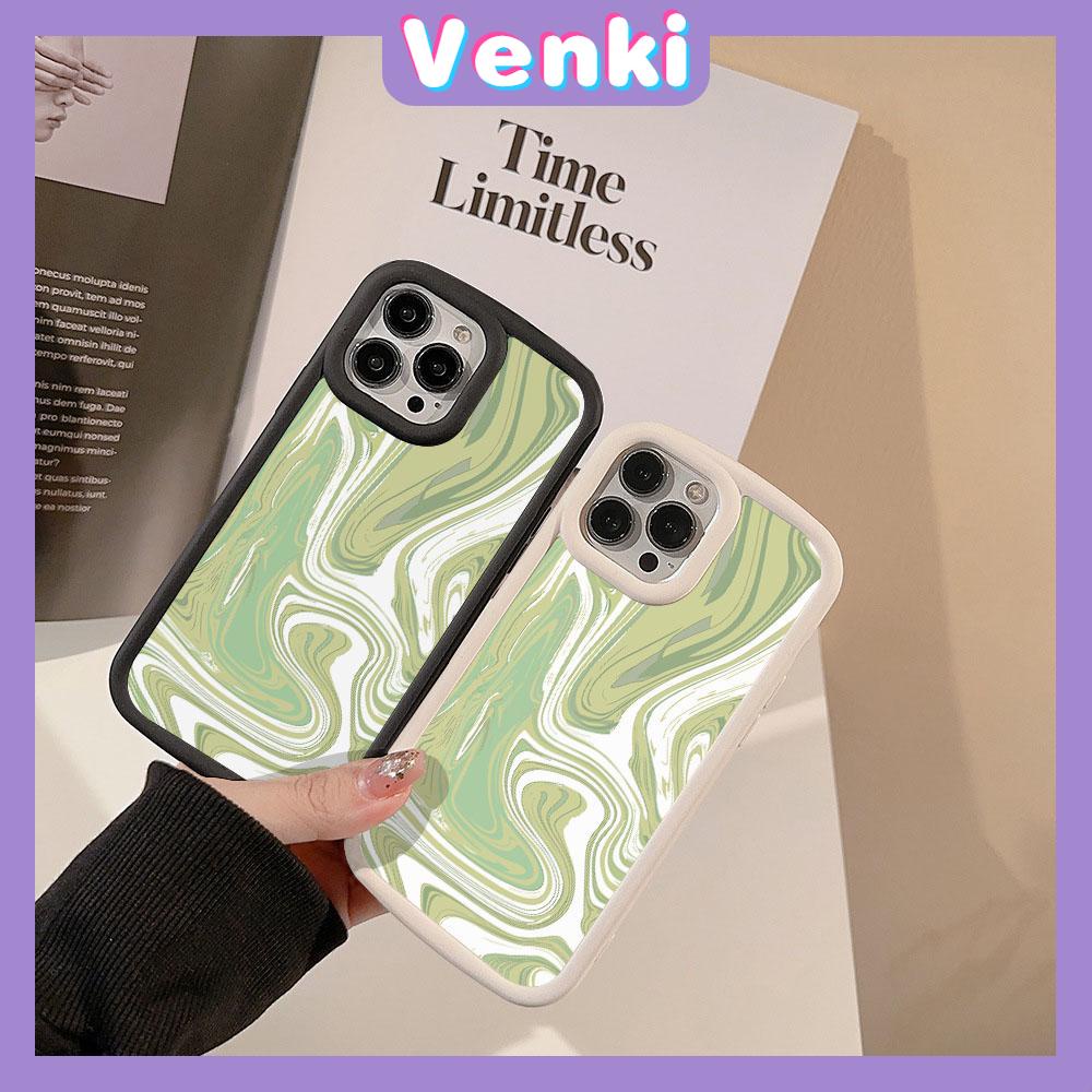 Case fo iPhone 11 Pro Max TPU Soft Case Frosted Bubble Case Black White Halo dyeing Green Waves Camera Protection Shockproof For iPhone 14 13 12 11 Plus Pro Max 7 Plus X XR