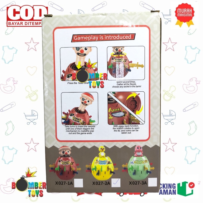 MAINAN ANAK TRICK BARREL BEBEK DUCK BESAR JUMBO PIRATE CELENGAN BAYI