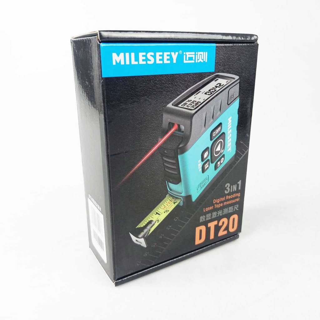 MILESEEY Meteran Laser Pengukur Rangefinder Tape Measure 3 in 1 40M - DT20