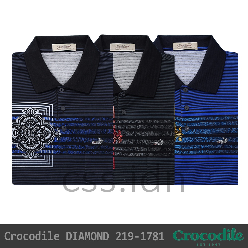 Kaos Kerah Pria Crocodile Diamond 219-1781