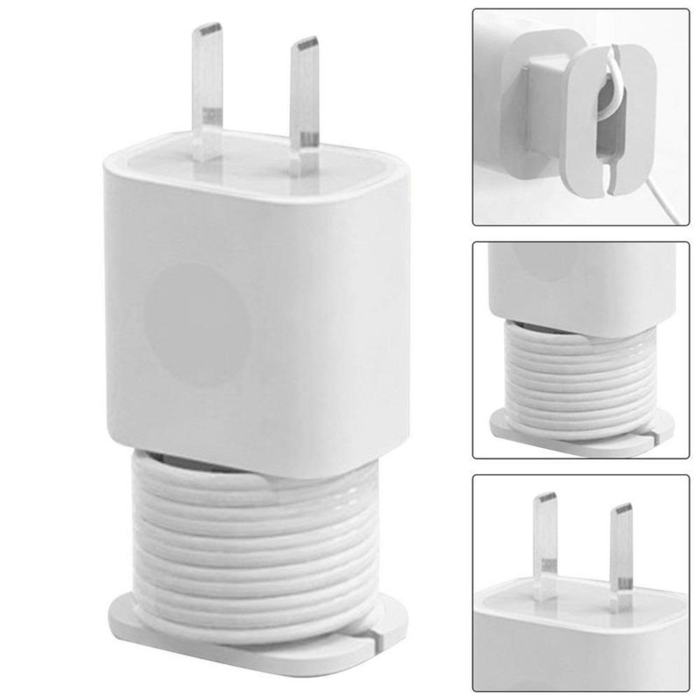 Rebuy Kabel Data Organizer Anti Lilitan Bobbin Winder Pelindung Case Cover Pencegah Jatuh Sambung Winding Organizer Charger Adaptor Protect Cover Charger Pelindung Lengan