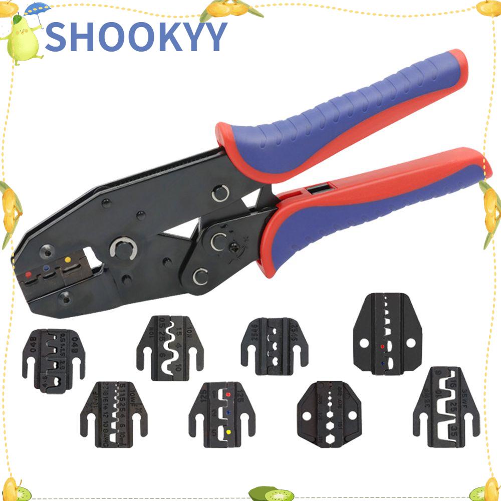 Chookyy Ferrule Crimp Sets Manual Multifungsi Alat Crimper Kawat Terminal Ferrule Crimper Plier Tang Crimping Tang Jaws