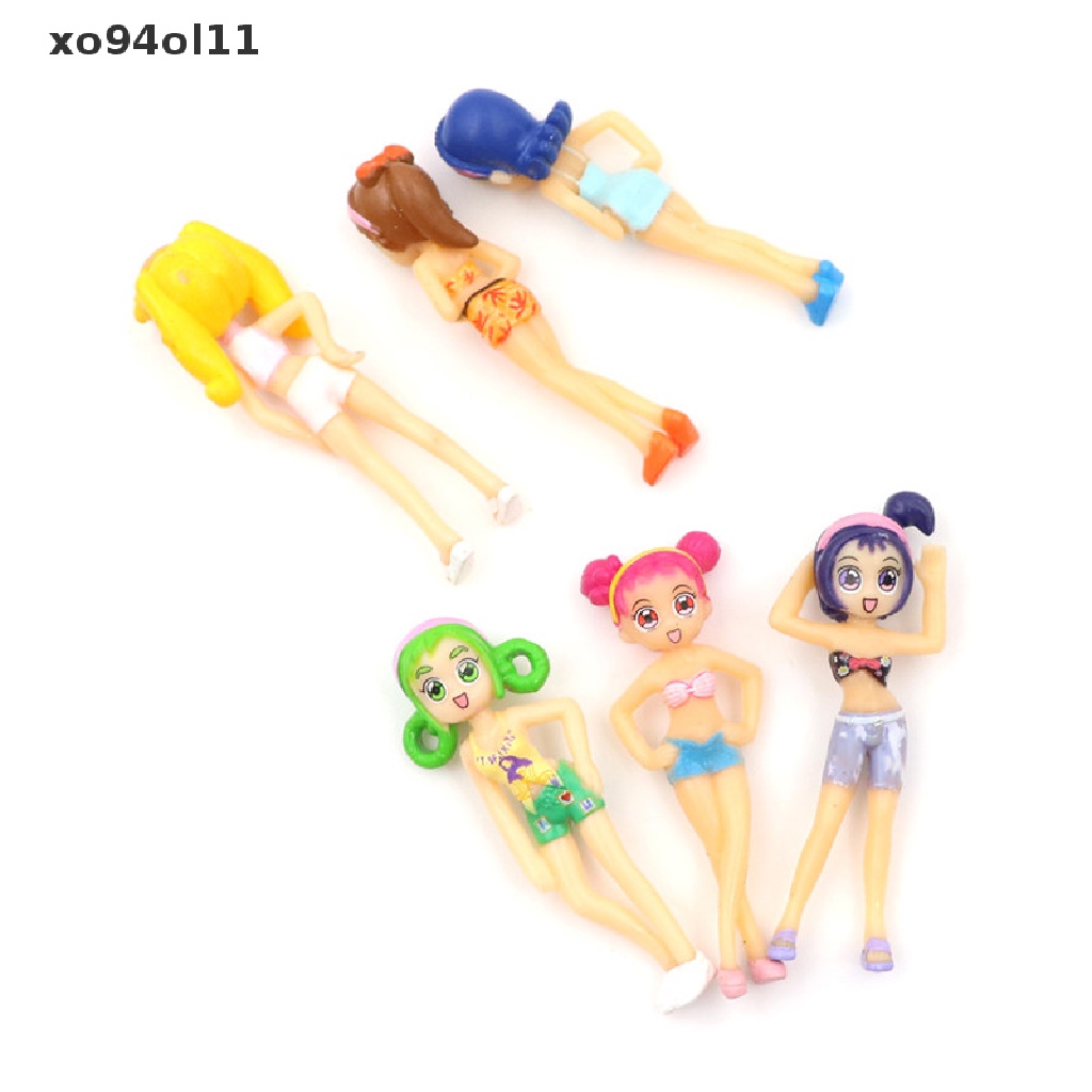 Xo 6Pcs Mini Lucu Bikini Gadis Mikro Pemandangan Taman Ornamen Boneka Dekorasi Craft DIY  Ol