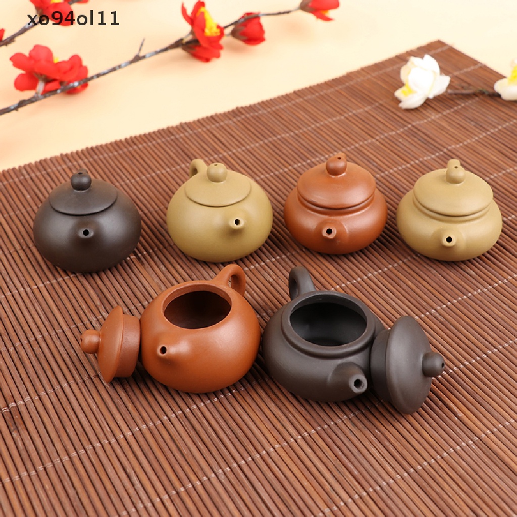 Xo 1Pc Teko Jari Tanah Liat Ungu Teh Saku Pet Tea Set Ornamen Dekorasi Teh OL