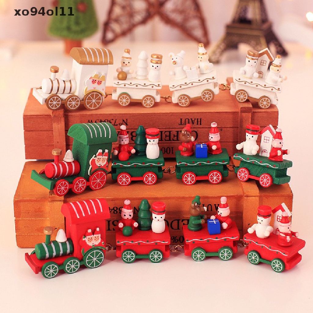 Xo Merry Christmas Train Decoration Hiasan Natal Rumah Santa Claus OL