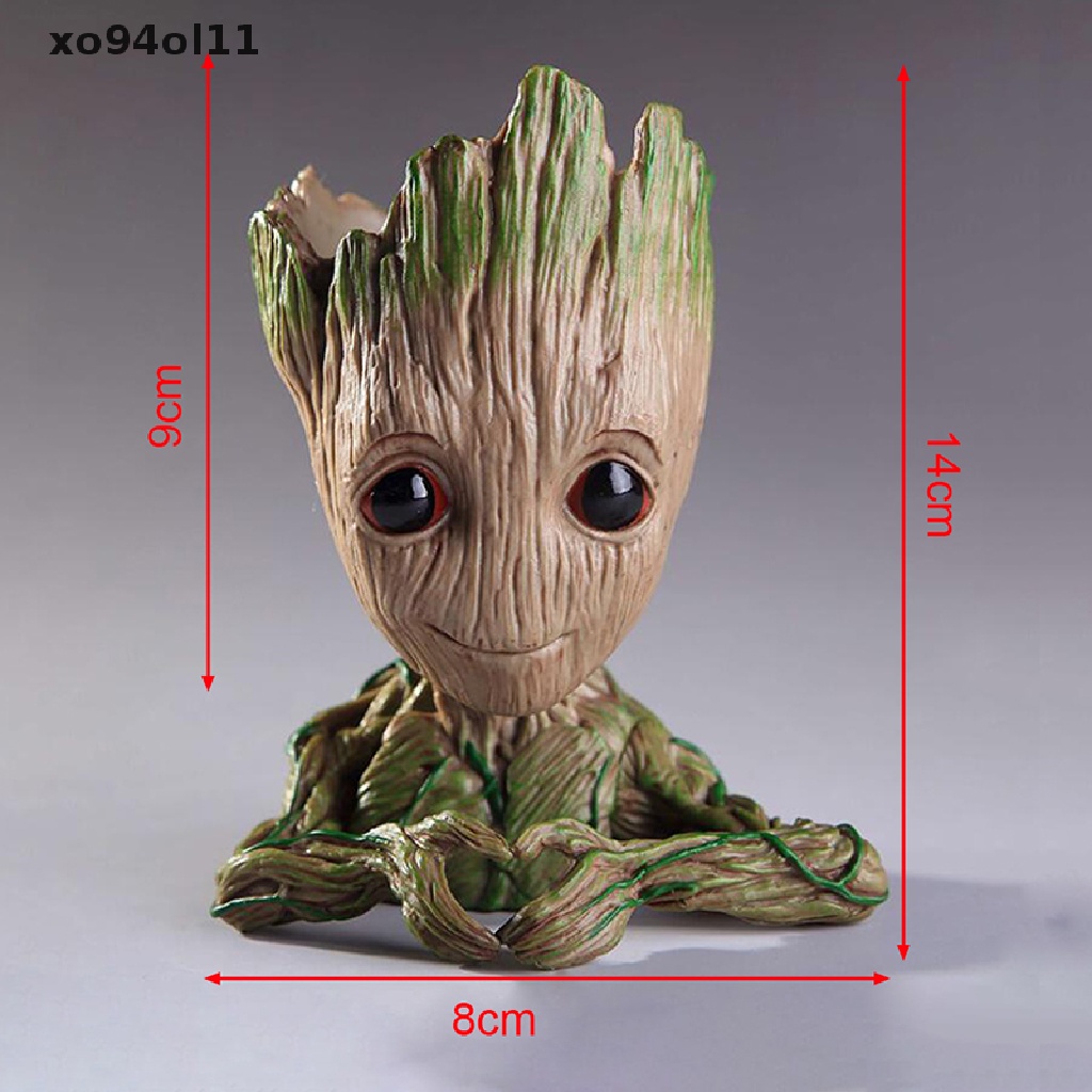 Xo Baby Groot Pot Bunga Tree Man Pot Bunga Model Hero Mainan Pulpen Pot Tanaman Pot OL