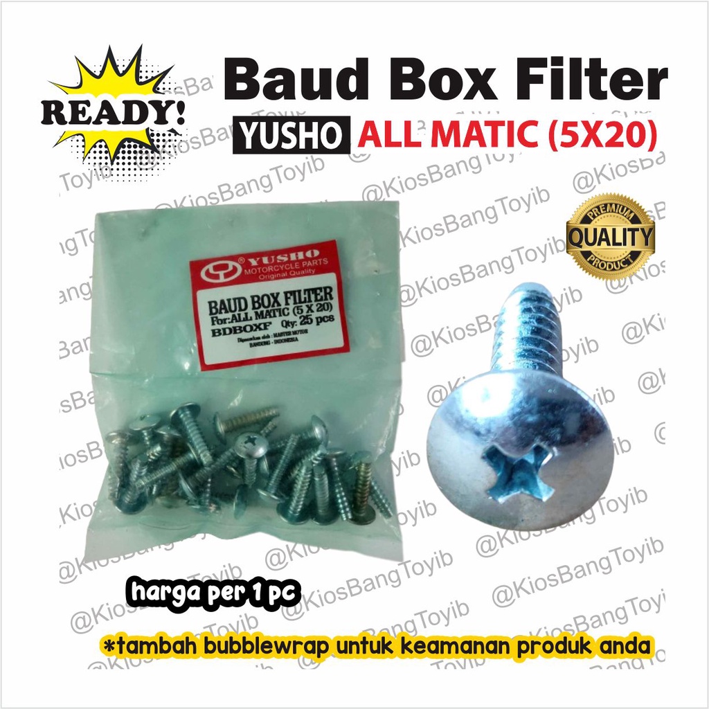 Baut Skrup Sekrup Box Filter All Matic 5x20 VARIO BEAT SCOOPY (yusho)