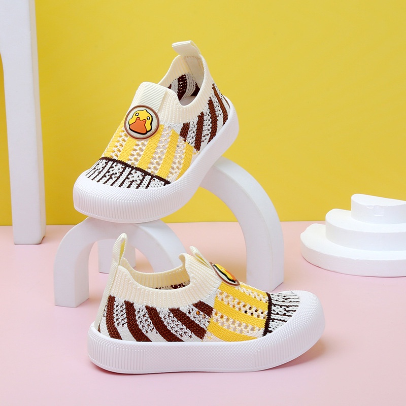 TOPGROSIR LV0233 Sepatu Sneakers Anak Import Lucu Slip On   Motif IMP Duck Terbaru Sepatu Anak Laki-laki Perempuan Kekinian