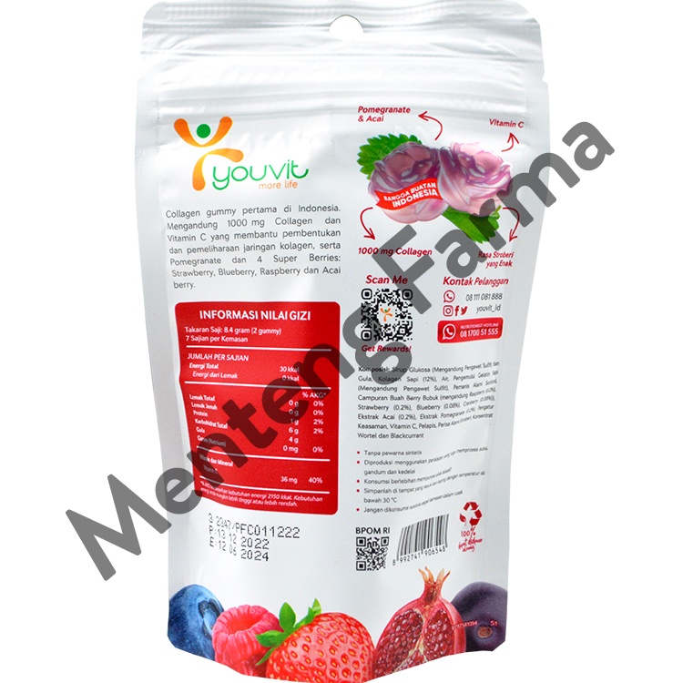 Youvit Collagen 14 Gummies - Gummy Kolagen Anti Aging