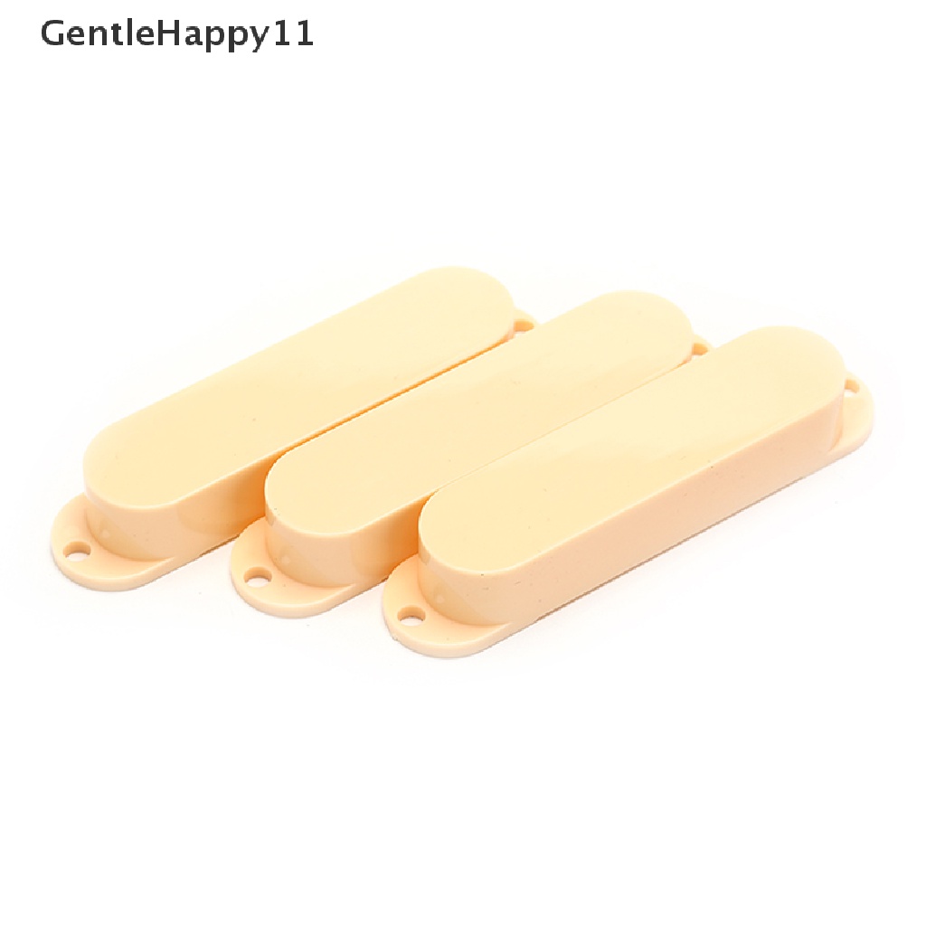 Gentlehappy 3pcs Cover Pickup Gitar Single Coil Bahan Plastik Tertutup Untuk id Gitar Elektrik