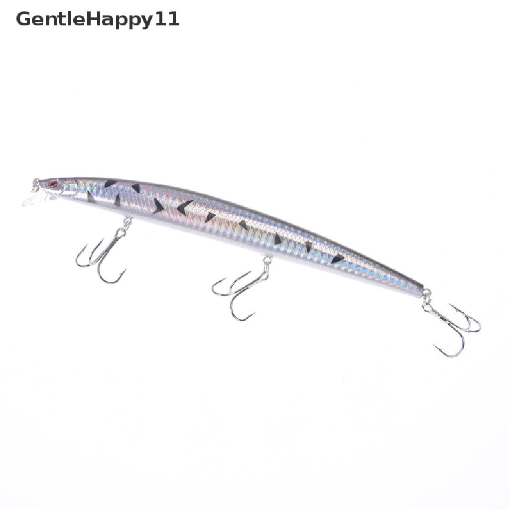 Gentlehappy Umpan Pancing Ikan Kecil Panjang Plastik hard tackle bass Engkol 18cm/7.08 &quot;26g id